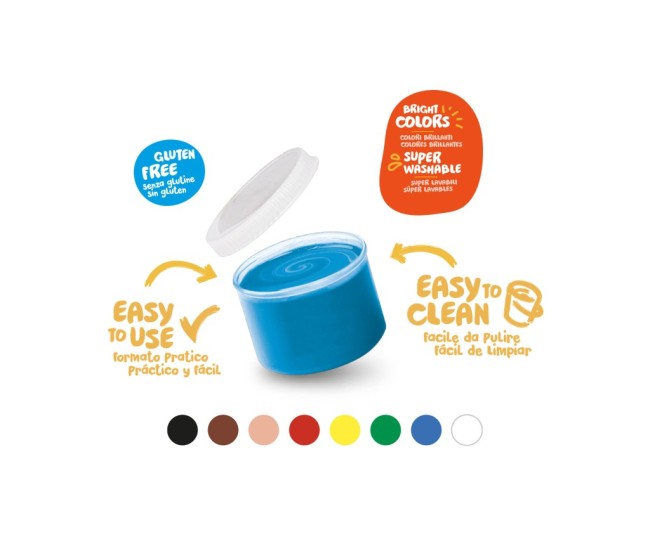 Acuarele Baby Finger Paint Carioca 8 x 50 ml