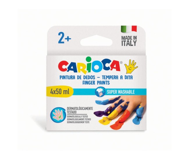 Acuarele Finger Paint Carioca 4x50 ml Acuarele Finger Paint Carioca 4x50 ml