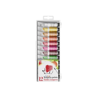 Acuarele tempera ICO Arici 12 ml 12 culori/set