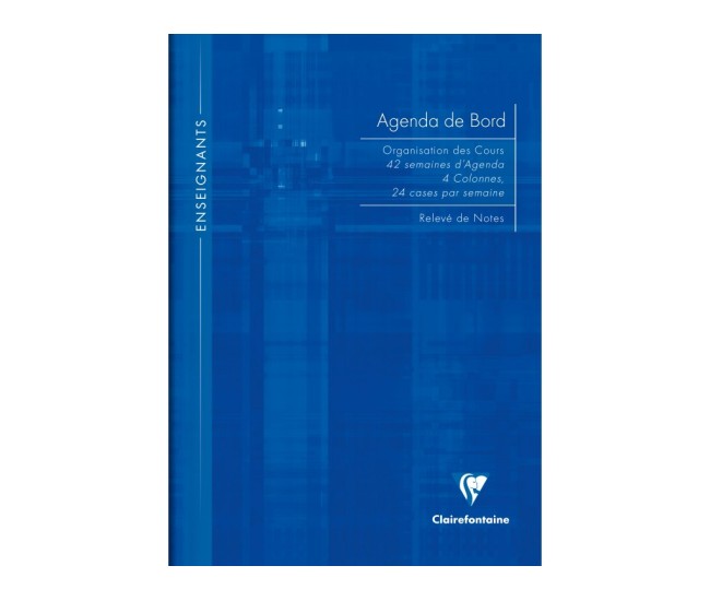 Agenda A4 nedatata 72 file coperta tare Clairefontaine