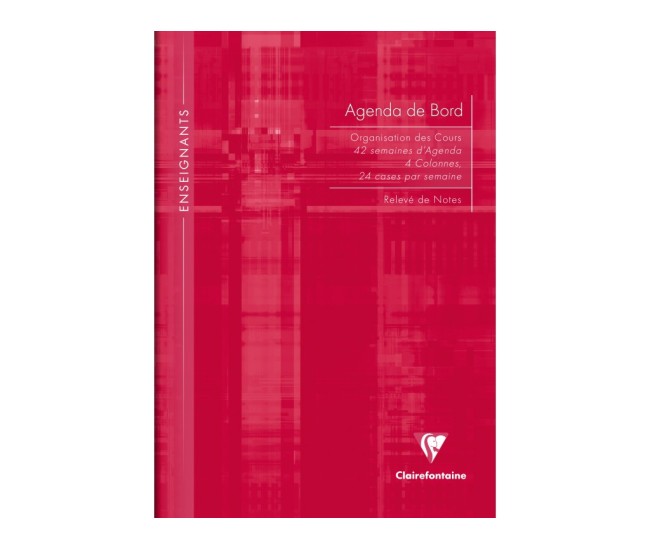 Agenda A4 nedatata 72 file coperta tare Clairefontaine