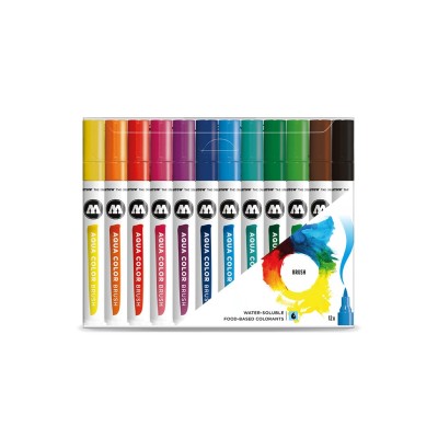 Brush Pen Molotow Aqua Color Basic1 12 buc/set
