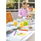 Ascutitoare plastic dubla cu container si radiera peste Faber-Castell