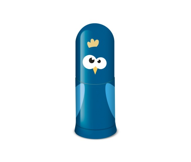Ascutitoare plastic simpla cu container si radiera animale Faber-Castell
