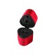 Ascutitoare plastic tripla cu container grip 2001 rosie/albastra Faber-Castell