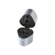 Ascutitoare plastic tripla cu container grip 2001 gri Faber-Castell