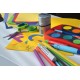 Ascutitoare plastic tripla cu container grip 2001 gri Faber-Castell