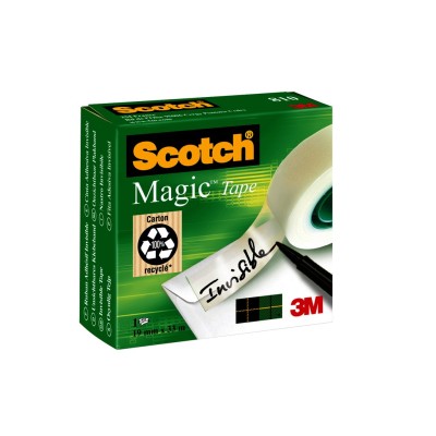 Banda adeziva 19 mm x 33 m invizibila 3M Scotch Magic