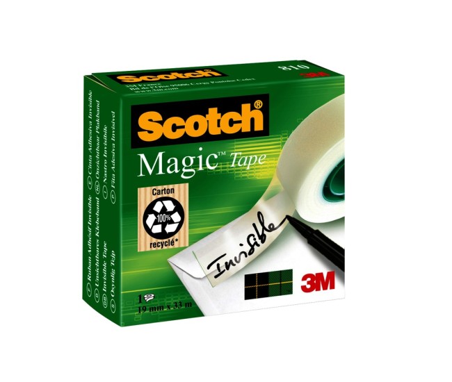 Banda adeziva 19 mm x 33 m invizibila 3M Scotch Magic