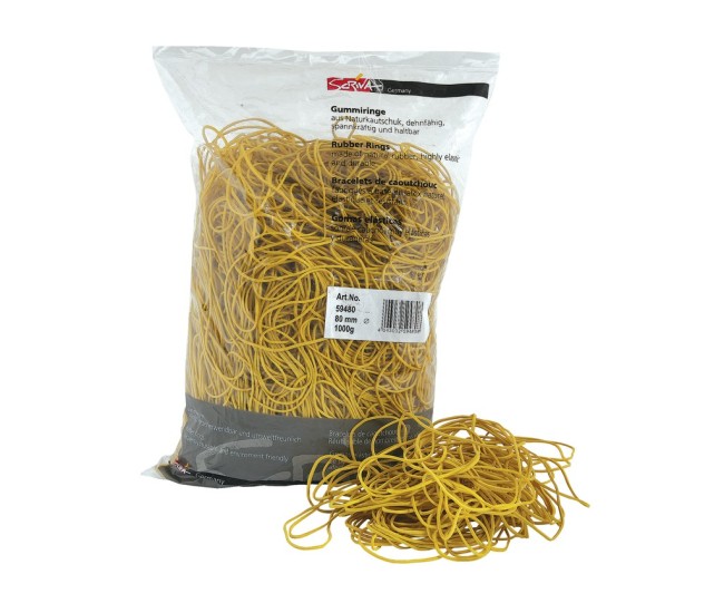 Banda cauciuc 80 mm 1 kg/punga