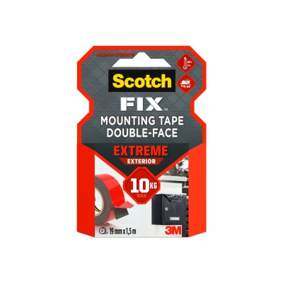 Banda dublu adeziva montare exterior, 19 mm x 1,5 m 3M Scotch-Fix(TM) Extreme