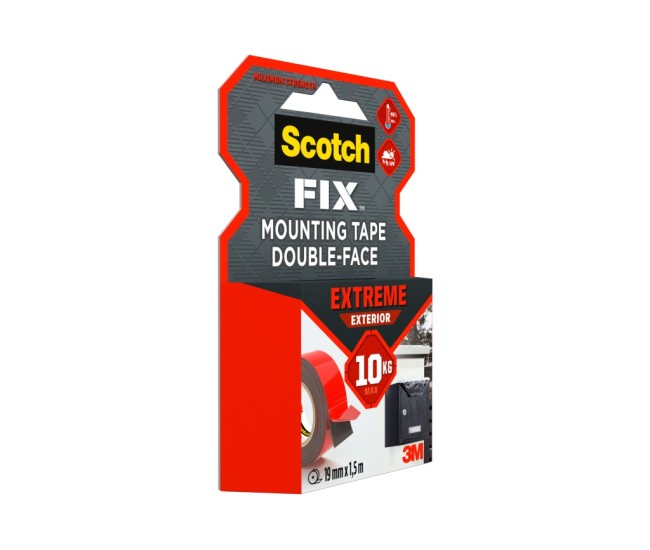 Banda dublu adeziva montare exterior, 19 mm x 1,5 m 3M Scotch-Fix(TM) Extreme