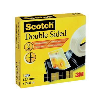 Banda dublu adeziva 12,7 mm x 22,8 m 3M Scotch