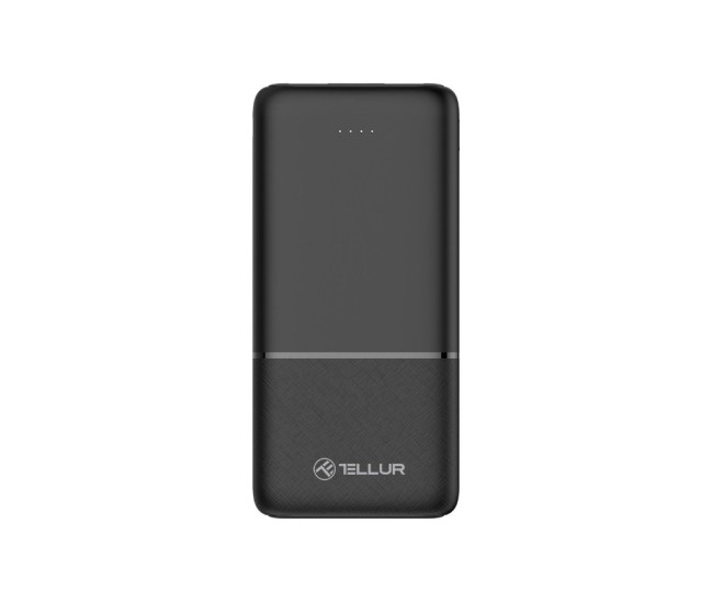 Baterie externa Tellur 10000 mAh 2 x USB + USB-C + MicroUSB, negru