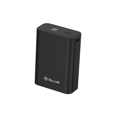 Baterie externa Tellur Compact Pro PD702 20000mAh QC3.0 22.5W + PD20W, LCD display, negru