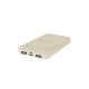 Baterie externa Tellur Green PD103 10000mAh 2xQC3.0 + PD 18W, crem