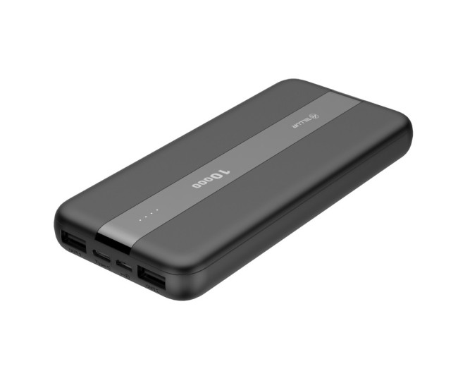 Baterie externa Tellur PBC103 10000mAh 2xUSB+Type-C+MicroUSB, negru