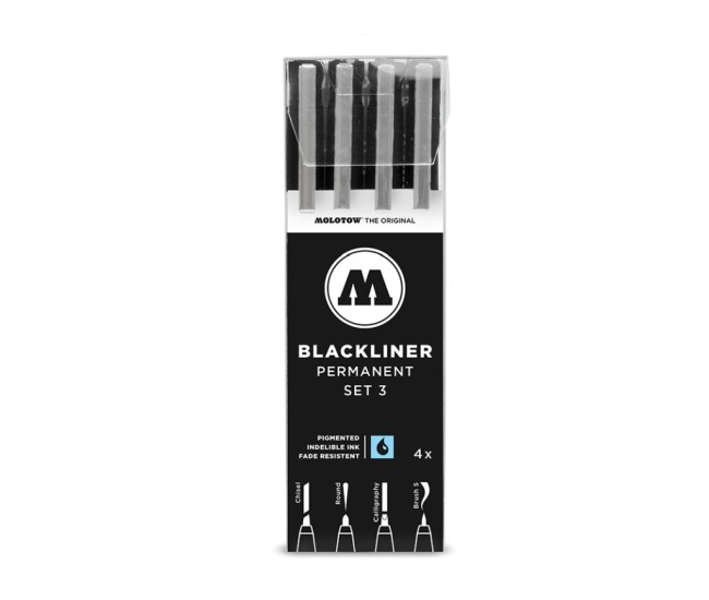Blackliner Etui Set 3 4 buc