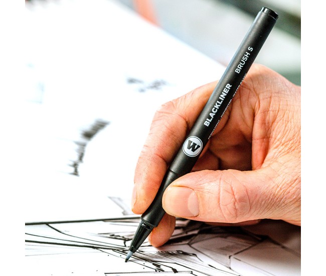 Blackliner Brush Molotow S black