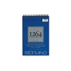 Bloc desen 1264 Black Drawing, A4, 200gr, 40 file, cu spirala Fabriano