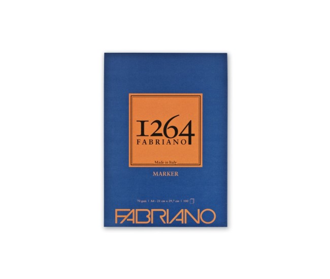 Bloc desen 1264 Marker, A4, 70gr, 100 file, fara spirala Fabriano Bloc desen 1264 Marker, A4, 70gr, 100 file, fara spirala Fabriano
