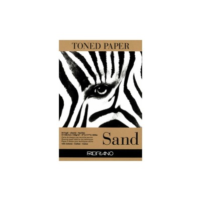 Bloc desen Toned Paper Sand, A4, 120g, 50 file, fara spirala Fabriano