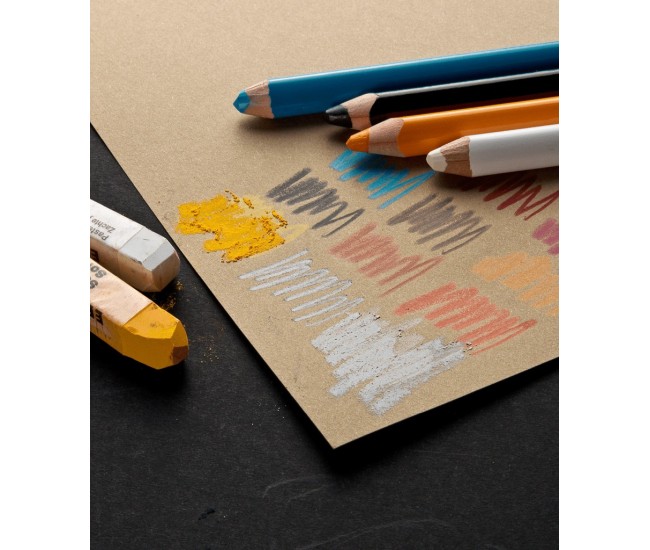 Bloc desen Toned Paper Sand, A4, 120g, 50 file, fara spirala Fabriano