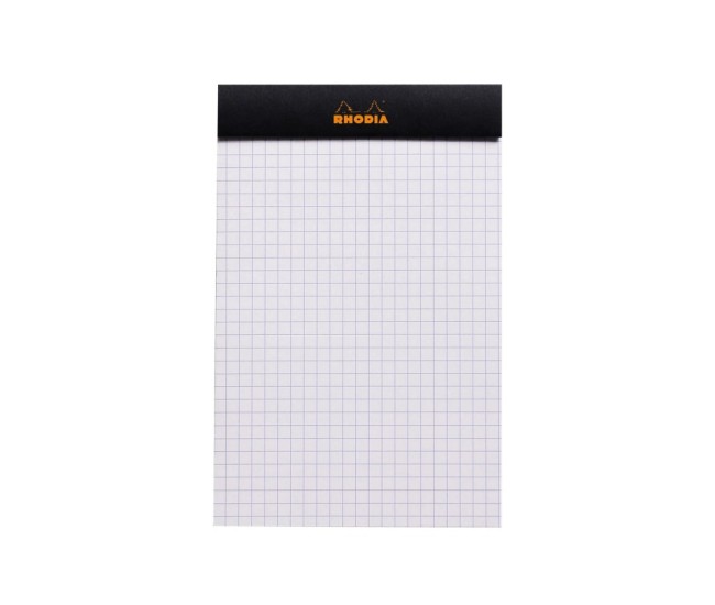 Blocnotes 11 x 7 cm, capsat, 80 file, N?14, Rhodia Basic, black