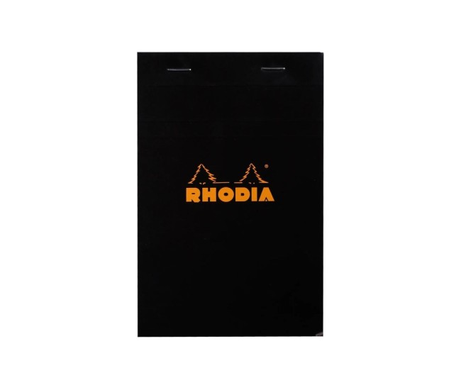 Blocnotes 11 x 7 cm, capsat, 80 file, N?14, Rhodia Basic, black