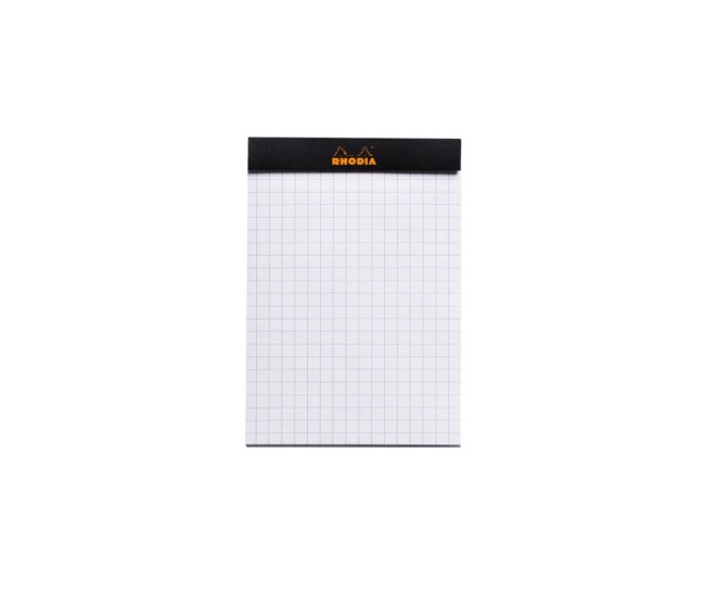 Blocnotes 8,5 x 12 cm, capsat, 80 file, N?12, Rhodia Basic, negru