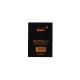 Blocnotes 8,5 x 12 cm, capsat, 80 file, N?12, Rhodia Basic, negru