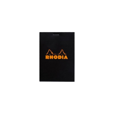 Blocnotes 8,5 x 12 cm, capsat, 80 file, N?12, Rhodia Basic, negru