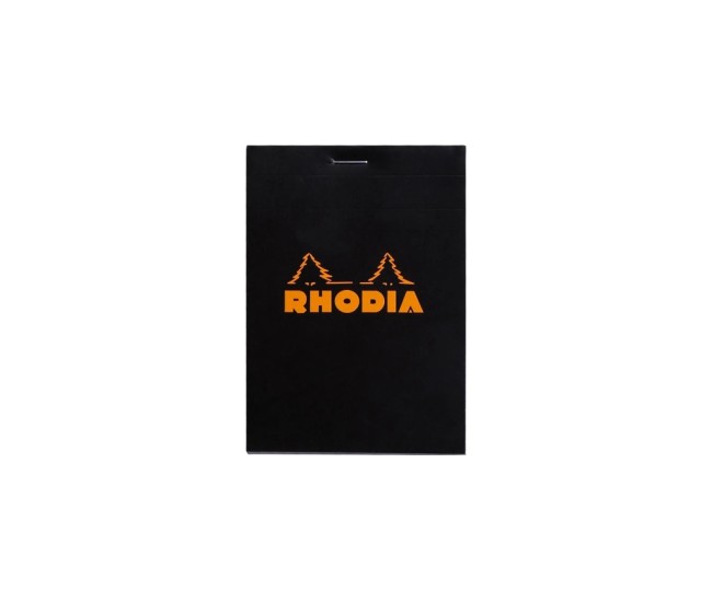 Blocnotes 8,5 x 12 cm, capsat, 80 file, N?12, Rhodia Basic, negru
