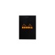 Blocnotes 8,5 x 12 cm, capsat, 80 file, N?12, Rhodia Basic, negru