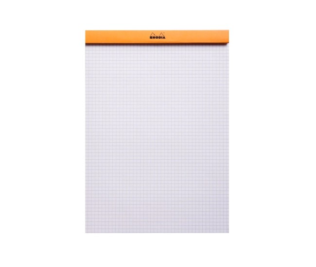 Blocnotes A4, capsat, 80 file, N?18, Rhodia Basic, orange