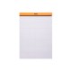 Blocnotes A4, capsat, 80 file, N?18, Rhodia Basic, orange