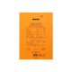 Blocnotes A4, capsat, 80 file, N?18, Rhodia Basic, orange