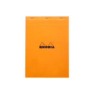 Blocnotes A4, capsat, 80 file, N?18, Rhodia Basic, orange