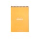 Blocnotes grafic A4, spirala metalica dubla, 80 file, Rhodia Classic Orange
