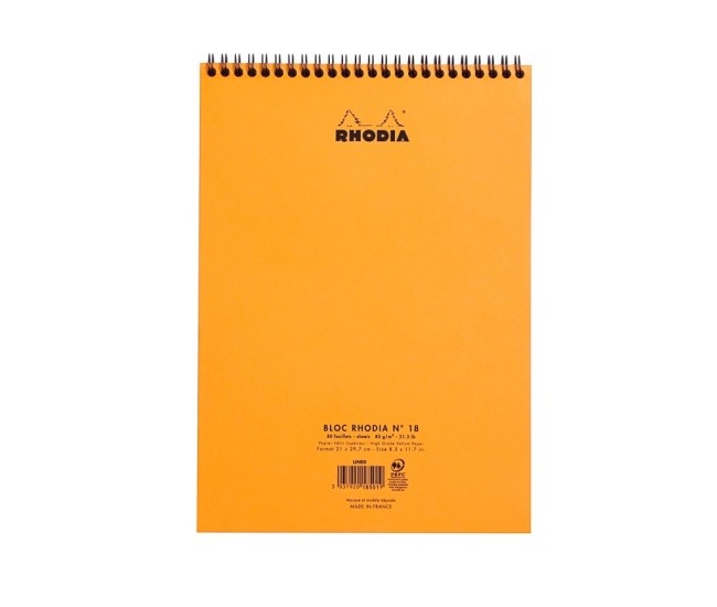 Blocnotes A4 spirala 80 file Rhodia Classic