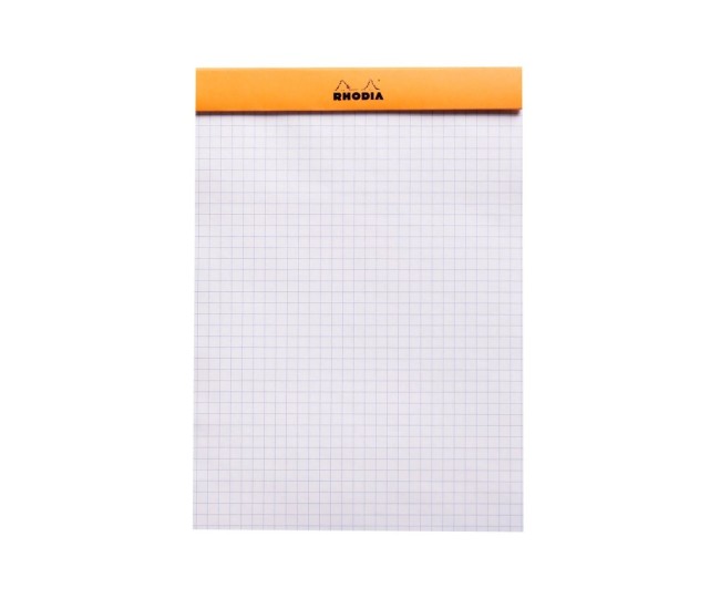 Blocnotes A5, capsat, 80 file, N?16, Rhodia Basic, orange