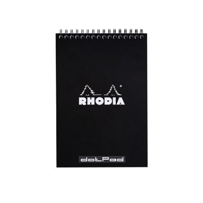 Blocnotes grafic A5 spirala 80 file Rhodia Classic Black