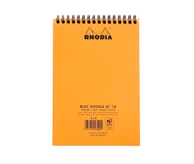 Blocnotes A5 spirala 80 file Rhodia Classic Blocnotes A5 spirala 80 file Rhodia Classic