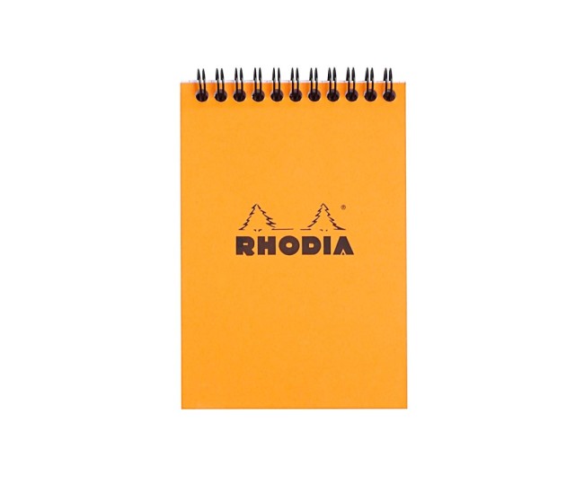 Blocnotes A6, spirala, 80 file, Rhodia Classic, orange