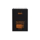Blocnotes A6, spirala, 80 file, Rhodia Classic, black