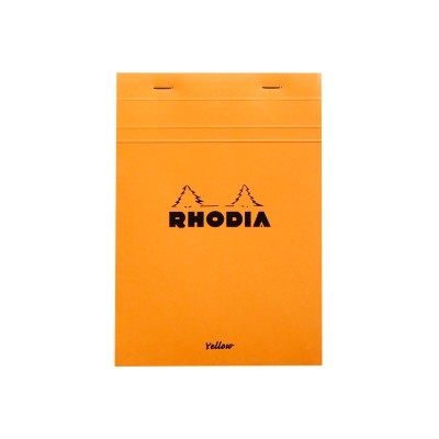 Blocnotes N16 14,8 x 21 cm capsat 80 file galbene Rhodia Orange