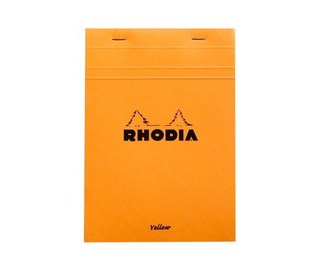 Blocnotes N16 14,8 x 21 cm capsat 80 file galbene Rhodia Orange