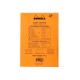 Blocnotes N16 14,8 x 21 cm capsat 80 file galbene Rhodia Orange