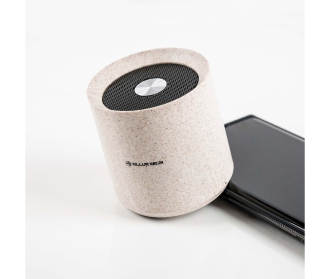 Boxa portabila Bluetooth Tellur Green, 3W, crem
