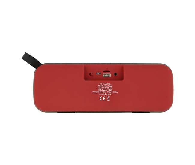 Boxa portabila Bluetooth Tellur Loop 10W, rosu Boxa portabila Bluetooth Tellur Loop 10W, rosu
